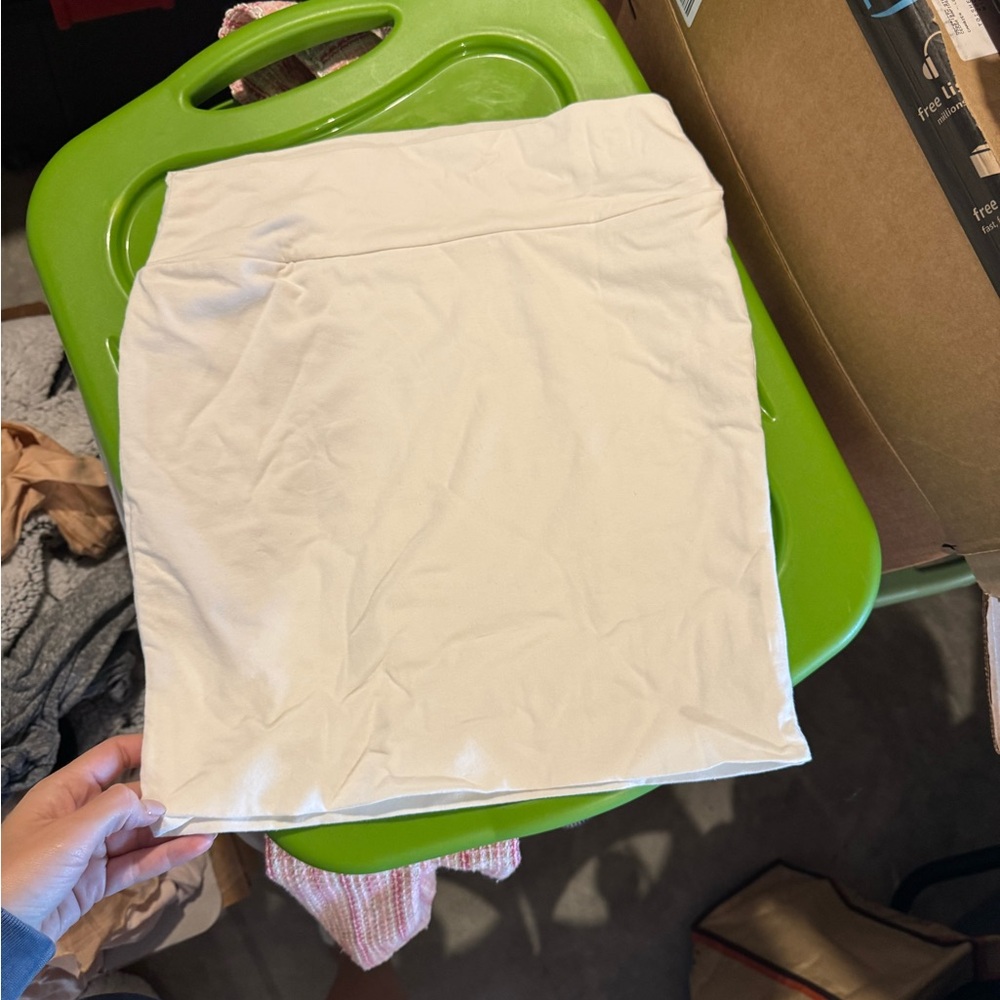 Elegant Cream Mini Skirt for Women